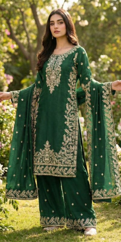 SRK 5316 Green Organza Silk Salwar Suit Perfect for Wedding, Party, Makar Sankranti, Eid, Durga Puja – . Affordable Price ₹2149. Delivery 4-6 Workin | Casual Suits, Jump Suits, Creative suits, Designer Suits, Palazzo Suits, Party Wear Suits, Patiala Suits, Salwar suit, Straight Suits