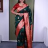 MB 22 Green Soft Paithani Silk Saree with Zari Work & Lace Work. Affordable Price ₹2399. Delivery 4-6 Working Days. Shop now. | Creative Sarees, Bollywood Sarees, Designer Sarees, Embroidered Sarees, Ethnic Saree, Modern Digital sarees, Party Wear Sarees, Sarees