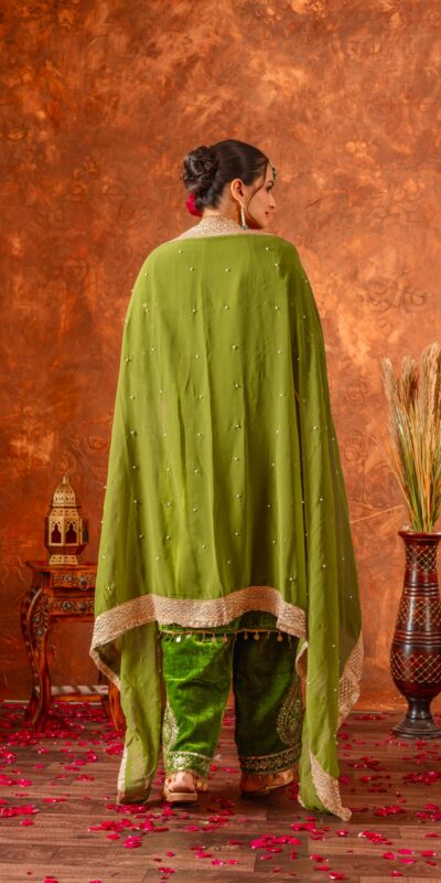 AD 134 Green Color Heavy Pure Viscose Velvet Embroidery Sharara Suit Wedding, Party, Festive, Events Etc. Expected Delivery 4-6 Working Days @2099/- | Casual Suits, Jump Suits, Creative suits, Designer Suits, Palazzo Suits, Party Wear Suits, Patiala Suits, Salwar suit, Straight Suits