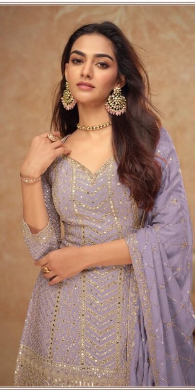 FC 7518 Lavender Chinon Salwar Suit Perfect for Wedding, Party, Diwali, Durga Puja, Temple Visit – . Festive Deal ₹3099. Delivery 4-6 Working Days. | Casual Suits, Jump Suits, Tops & Bottoms, Track Suits, Trendy Wear, Creative suits, Designer Suits, Palazzo Suits, Party Wear Suits, Patiala Suits, Salwar suit, Straight Suits