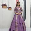 PC 528 Lavender Color Vichitra Sequence Work Lehenga Choli Designer Work. Grab it for ₹2649. Delivery 4-6 Working Days. Shop now. | Bollywood Lehenga, Creative Lehenga, Designer Lehenga, Embroidered Lehenga, Lehenga, Party Wear Lehenga