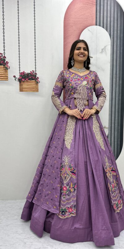 PC 528 Lavender Color Vichitra Sequence Work Lehenga Choli Designer Work. Grab it for ₹2649. Delivery 4-6 Working Days. Shop now. | Bollywood Lehenga, Creative Lehenga, Designer Lehenga, Embroidered Lehenga, Lehenga, Party Wear Lehenga
