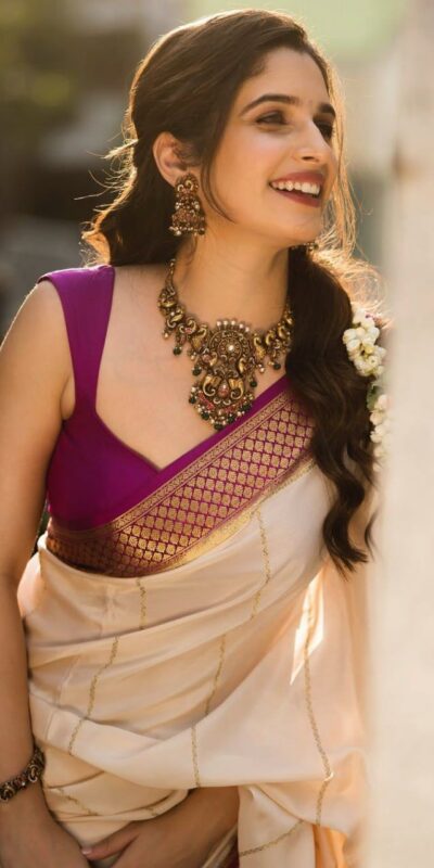 KPR 235 Off White Soft Lichi Silk Saree Perfect for Wedding, Party, Raksha Bandhan, Sangeet, Eid – . Get it for ₹1449. Delivery 4-6 Working Days. | Creative Sarees, Bollywood Sarees, Designer Sarees, Embroidered Sarees, Ethnic Saree, Modern Digital sarees, Party Wear Sarees, Sarees