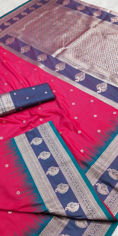 MB 188 Pink in Banarasi Silk Zari Work & Lace Work Saree .Wedding, Party, Festive, Events, Now at just ₹2049. Delivery 4-6 Working Days. Shop now. | Creative Sarees, Bollywood Sarees, Designer Sarees, Embroidered Sarees, Ethnic Saree, Modern Digital sarees, Party Wear Sarees, Sarees