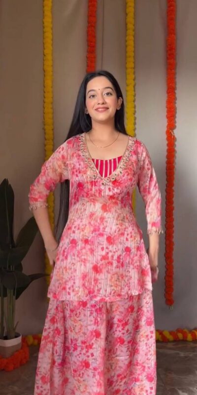 ST 191 Pink Dhamal Jari Salwar Suit with Digital Print & Mirror Work. Available at ₹1699 only. Delivery 4-6 Working Days. Shop now. | Casual Suits, Jump Suits, Creative suits, Designer Suits, Palazzo Suits, Party Wear Suits, Patiala Suits, Salwar suit, Straight Suits