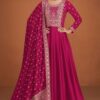 Pink Vichitra Embroidery Work Salwar Suit