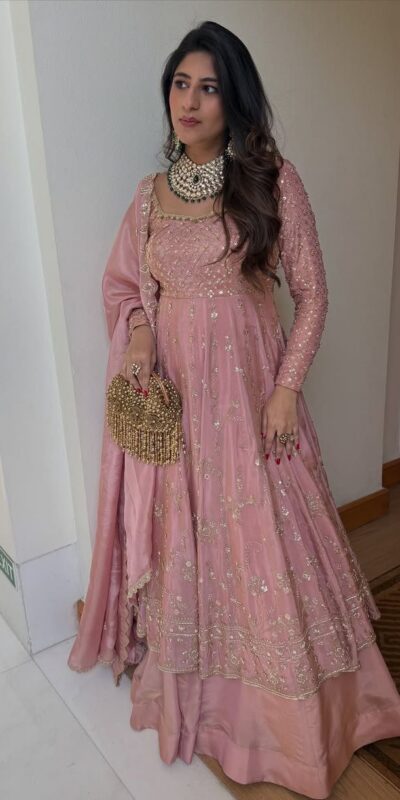 SR 1703 Pink Zimmy Silk Lehenga Choli with Embroidery Work. Introductory Price ₹2549. Delivery 4-6 Working Days. Shop now. | Bollywood Lehenga, Creative Lehenga, Designer Lehenga, Embroidered Lehenga, Lehenga, Party Wear Lehenga