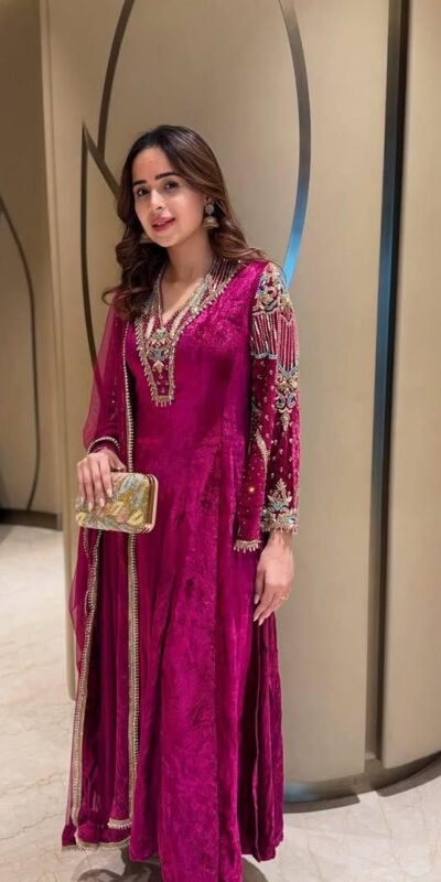 MF 444 Rani Pink Velvet Salwar Suit with Embroidery Work & Zari Work. Available at ₹1999 only. Delivery 4-6 Working Days. Shop now. | Casual Suits, Jump Suits, Tops & Bottoms, Track Suits, Trendy Wear, Creative suits, Designer Suits, Palazzo Suits, Party Wear Suits, Patiala Suits, Salwar suit, Straight Suits