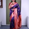 MB 22 Royal Blue Soft Paithani Silk Saree with Zari Work & Lace Work. Affordable Price ₹2399. Delivery 4-6 Working Days. Shop now. | Creative Sarees, Bollywood Sarees, Designer Sarees, Embroidered Sarees, Ethnic Saree, Modern Digital sarees, Party Wear Sarees, Sarees