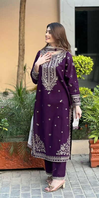 LG 2056 Wine Color Faux Georgette Salwar Suit with Embroidery Work. Get it for ₹2049. Delivery 4-6 Working Days. Shop now. | Casual Suits, Jump Suits, Tops & Bottoms, Track Suits, Trendy Wear, Creative suits, Designer Suits, Palazzo Suits, Party Wear Suits, Patiala Suits, Salwar suit, Straight Suits