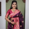 MB 22 Wine Soft Paithani Silk Saree with Zari Work & Lace Work. Affordable Price ₹2399. Delivery 4-6 Working Days. Shop now. | Creative Sarees, Bollywood Sarees, Designer Sarees, Embroidered Sarees, Ethnic Saree, Modern Digital sarees, Party Wear Sarees, Sarees