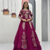 PC 528 Wine Color Vichitra Sequence Work Lehenga Choli Designer Work. Grab it for ₹2649. Delivery 4-6 Working Days. Shop now. | Bollywood Lehenga, Creative Lehenga, Designer Lehenga, Embroidered Lehenga, Lehenga, Party Wear Lehenga