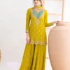 WW G 6000 Green Viscous Chinon Salwar Suit with Lace Work & Embroidery Work. Exclusive Offer ₹2499. Delivery 4-6 Working Days. Shop now. | Casual Suits, Jump Suits, Creative suits, Designer Suits, Palazzo Suits, Party Wear Suits, Patiala Suits, Salwar suit, Straight Suits