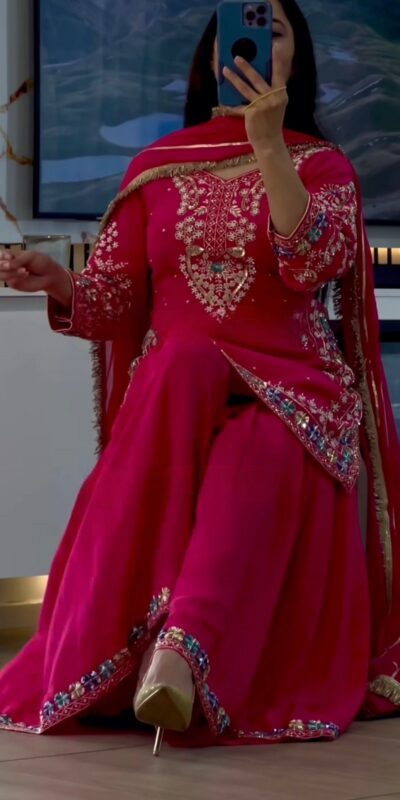 MF 457 Pink Color Chinon Silk Salwar Suit with Embroidery Work. Online Get it for ₹2149. Delivery 4-6 Working Days. Shop now. | Casual Suits, Jump Suits, Creative suits, Designer Suits, Palazzo Suits, Party Wear Suits, Patiala Suits, Salwar suit, Straight Suits