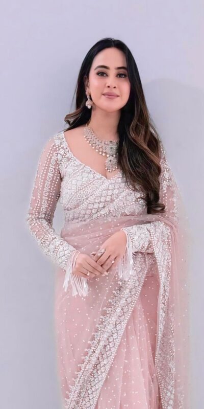 NC 5335 Baby Pink in Soft Net Embroidery Work & Sequins Work Saree . Now at just ₹1899. Delivery 4-6 Working Days. Shop now. | Creative Sarees, Bollywood Sarees, Designer Sarees, Embroidered Sarees, Ethnic Saree, Modern Digital sarees, Party Wear Sarees, Sarees