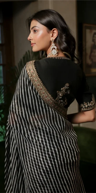 NC 5553 Black Faux Georgette Saree Perfect for Wedding, Party, Bridal Wear, Baisakhi, Raksha Bandhan –. Introductory Price ₹1899. Delivery 4-6 Workin | Creative Sarees, Bollywood Sarees, Designer Sarees, Embroidered Sarees, Ethnic Saree, Modern Digital sarees, Party Wear Sarees, Sarees