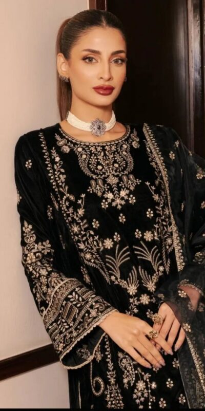 NF 1271 Black Korean Satin Silk Salwar Suit with Lace Work & Embroidery Work. Exclusive Offer ₹2449. Delivery 4-6 Working Days. Shop now. | Casual Suits, Jump Suits, Creative suits, Designer Suits, Palazzo Suits, Party Wear Suits, Patiala Suits, Salwar suit, Straight Suits