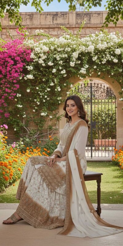 AD 224 Brown Color Dual Tone Star Georgette Salwar Suit with Embroidery Work. Affordable Price ₹2399. Delivery 4-6 Working Days. Shop now. | Casual Suits, Jump Suits, Creative suits, Designer Suits, Palazzo Suits, Party Wear Suits, Patiala Suits, Salwar suit, Straight Suits