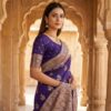 MB 39 Dark Blue Color Banarasi Saree with Zari Work & Lace Work. Introductory Price ₹1899. Delivery 4-6 Working Days. Shop now. | Creative Sarees, Bollywood Sarees, Designer Sarees, Embroidered Sarees, Ethnic Saree, Modern Digital sarees, Party Wear Sarees, Sarees