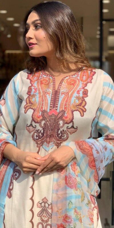 DC G24 Off White in Maslin Digital Print Salwar Suit . Wedding, Party, Festive, Events, Introductory Price ₹1649. Delivery 4-6 Working Days. Shop now. | Casual Suits, Jump Suits, Creative suits, Designer Suits, Palazzo Suits, Party Wear Suits, Patiala Suits, Salwar suit, Straight Suits
