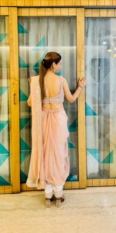 FB L302 Light Peach Color Dual Tone Star Georgette Salwar Suit with Embroidery Work. Affordable Price ₹2999. Delivery 4-6 Working Days. Shop now. | Casual Suits, Jump Suits, Creative suits, Designer Suits, Palazzo Suits, Party Wear Suits, Patiala Suits, Salwar suit, Straight Suits