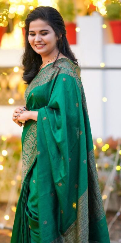 KPR 6075 Green in Color Soft Lichi Silk Lace Work & Lace Border Saree . Special Price ₹1399. Delivery 4-6 Working Days. Shop now. | Creative Sarees, Bollywood Sarees, Designer Sarees, Embroidered Sarees, Ethnic Saree, Modern Digital sarees, Party Wear Sarees, Sarees