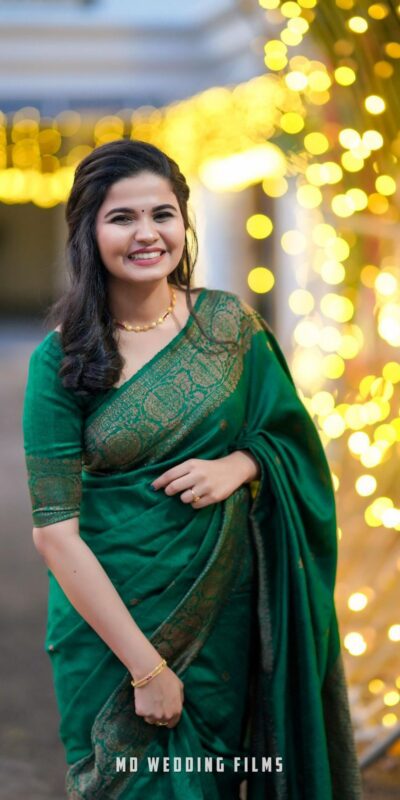 KPR 6075 Green in Color Soft Lichi Silk Lace Work & Lace Border Saree . Special Price ₹1399. Delivery 4-6 Working Days. Shop now. | Creative Sarees, Bollywood Sarees, Designer Sarees, Embroidered Sarees, Ethnic Saree, Modern Digital sarees, Party Wear Sarees, Sarees