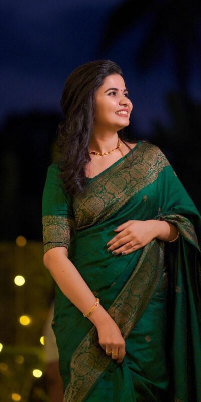 KPR 6075 Green in Color Soft Lichi Silk Lace Work & Lace Border Saree . Special Price ₹1399. Delivery 4-6 Working Days. Shop now. | Creative Sarees, Bollywood Sarees, Designer Sarees, Embroidered Sarees, Ethnic Saree, Modern Digital sarees, Party Wear Sarees, Sarees