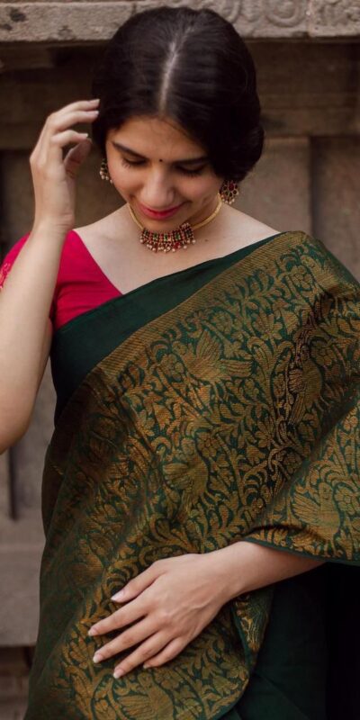 KPR 070 Green Color Soft Lichi Silk Saree with Lace Border & Lace Work. Best Price ₹1349. Delivery 4-6 Working Days. Shop now. | Creative Sarees, Bollywood Sarees, Designer Sarees, Embroidered Sarees, Ethnic Saree, Modern Digital sarees, Party Wear Sarees, Sarees