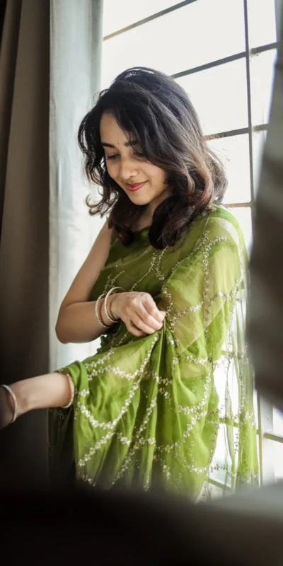 MS 505 Green Viscose Satin Saree with Sequins Work & Embroidery Work. Special Price ₹1599. Delivery 4-6 Working Days. Shop now. | Creative Sarees, Bollywood Sarees, Designer Sarees, Embroidered Sarees, Ethnic Saree, Modern Digital sarees, Party Wear Sarees, Sarees