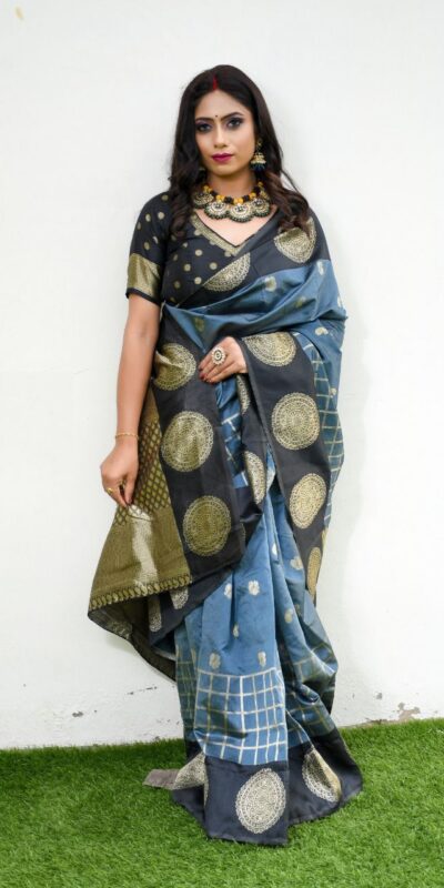 KPR 080 Grey Color Soft Lichi Silk Saree with Lace Border & Lace Work. Best Price ₹1449. Delivery 4-6 Working Days. Shop now. | Creative Sarees, Bollywood Sarees, Designer Sarees, Embroidered Sarees, Ethnic Saree, Modern Digital sarees, Party Wear Sarees, Sarees