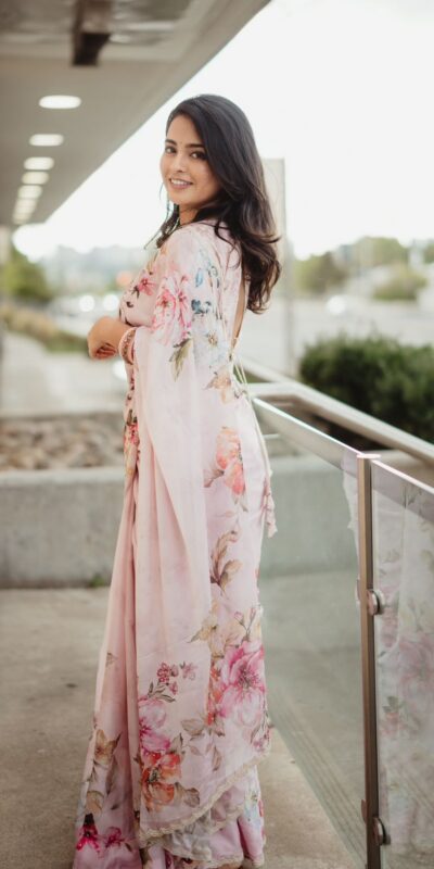 NC 5535 Light Pink Soft Tebby Floral Print Handwork Work Saree Perfect for Wedding, Party, Onam, Family Festive Deal ₹2449. Delivery 4-6 Working Days | Creative Sarees, Bollywood Sarees, Designer Sarees, Embroidered Sarees, Ethnic Saree, Modern Digital sarees, Party Wear Sarees, Sarees