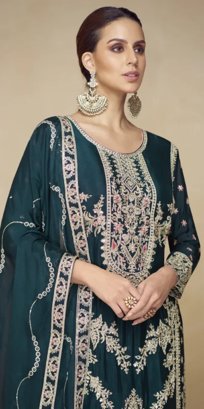 FC 717 Teall Viscous Chinon Salwar Suit with Lace Work & Embroidery Work. Exclusive Offer ₹2549. Delivery 4-6 Working Days. Shop now. | Casual Suits, Jump Suits, Creative suits, Designer Suits, Palazzo Suits, Party Wear Suits, Patiala Suits, Salwar suit, Straight Suits