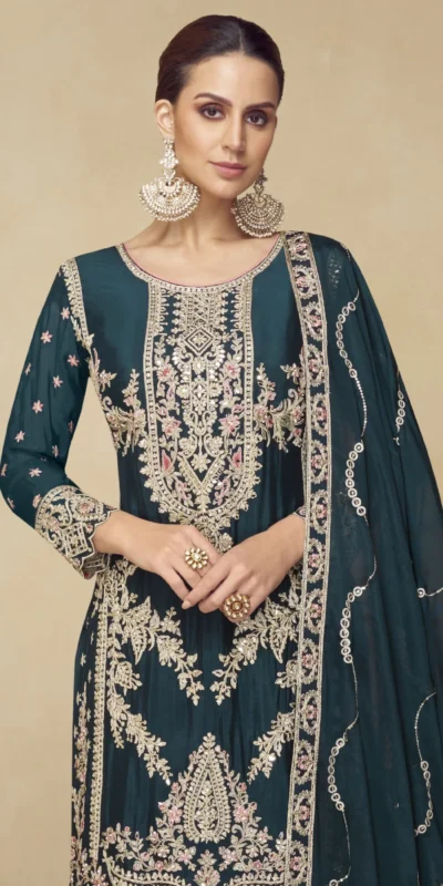FC 717 Teall Viscous Chinon Salwar Suit with Lace Work & Embroidery Work. Exclusive Offer ₹2549. Delivery 4-6 Working Days. Shop now. | Casual Suits, Jump Suits, Creative suits, Designer Suits, Palazzo Suits, Party Wear Suits, Patiala Suits, Salwar suit, Straight Suits