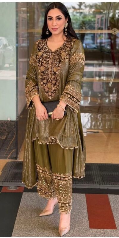 KF 1713 Mahendi Nylon Salwar Suit Perfect for Wedding, Party, Festival Celebrations, Pooja, Holi – . Introductory Price ₹2099. Delivery 4-6 Working | Casual Suits, Jump Suits, Creative suits, Designer Suits, Palazzo Suits, Party Wear Suits, Patiala Suits, Salwar suit, Straight Suits
