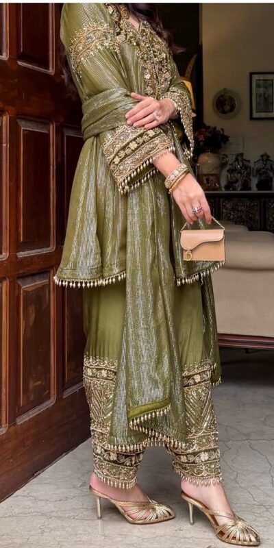 KF 1713 Mahendi Nylon Salwar Suit Perfect for Wedding, Party, Festival Celebrations, Pooja, Holi – . Introductory Price ₹2099. Delivery 4-6 Working | Casual Suits, Jump Suits, Creative suits, Designer Suits, Palazzo Suits, Party Wear Suits, Patiala Suits, Salwar suit, Straight Suits
