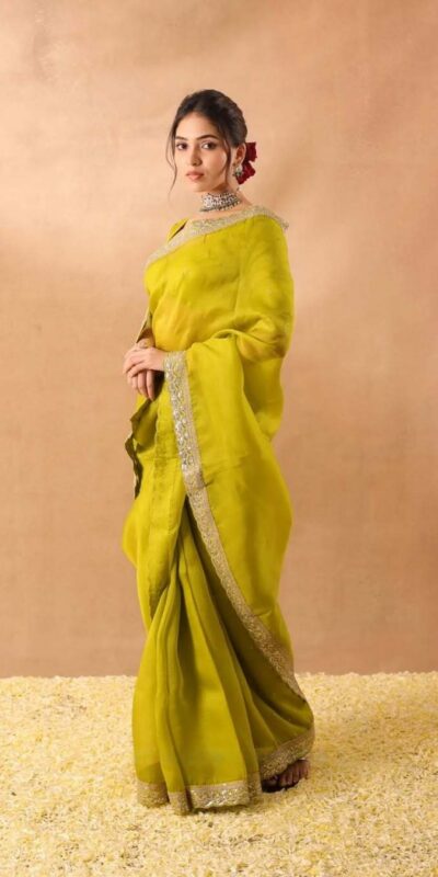 JR 652 Mehendi in Organza Silk Embroidery Work & Sequins Work Saree . Now at just ₹1849. Delivery 4-6 Working Days. Shop now. | Creative Sarees, Bollywood Sarees, Designer Sarees, Embroidered Sarees, Ethnic Saree, Modern Digital sarees, Party Wear Sarees, Sarees