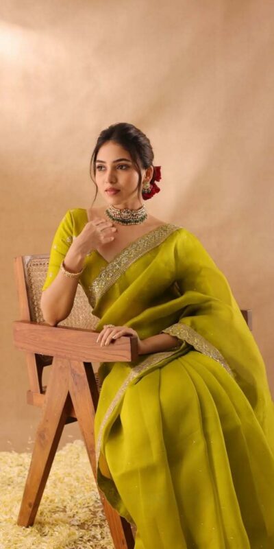JR 652 Mehendi in Organza Silk Embroidery Work & Sequins Work Saree . Now at just ₹1849. Delivery 4-6 Working Days. Shop now. | Creative Sarees, Bollywood Sarees, Designer Sarees, Embroidered Sarees, Ethnic Saree, Modern Digital sarees, Party Wear Sarees, Sarees