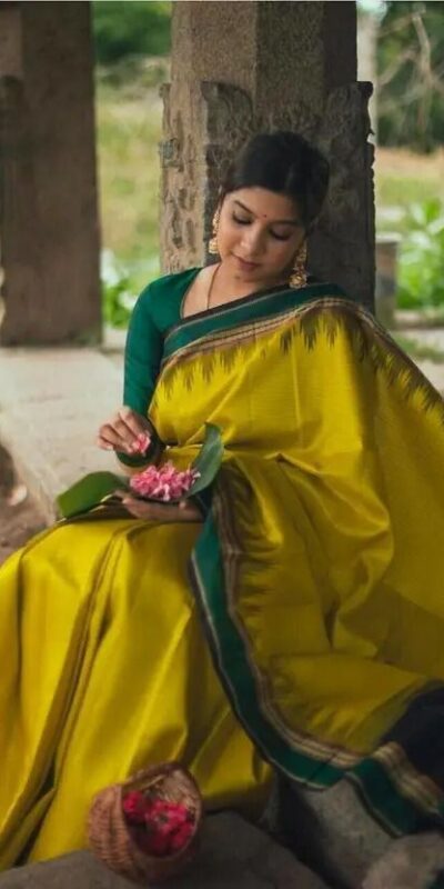 KPR 249 Mustered Color Soft Lichi Silk Saree with Lace Border & Lace Work. Best Price ₹1449. Delivery 4-6 Working Days. Shop now. | Creative Sarees, Bollywood Sarees, Designer Sarees, Embroidered Sarees, Ethnic Saree, Modern Digital sarees, Party Wear Sarees, Sarees