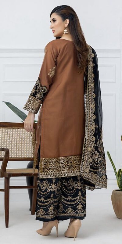 ST 1161 Orange Nylon Twil Net Salwar Suit with Embroidery Work. Available at ₹2149 only. Delivery 4-6 Working Days. Shop now. | Casual Suits, Jump Suits, Creative suits, Designer Suits, Palazzo Suits, Party Wear Suits, Patiala Suits, Salwar suit, Straight Suits