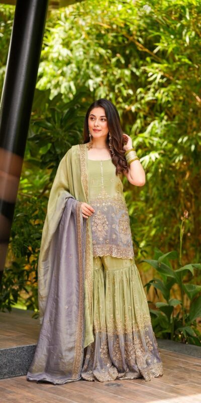BB 47 Pista Chinon Salwar Suit with Embroidery Work. Wedding, Party, Festive, Events, Exclusive Offer ₹2599. Delivery 4-6 Working Days. Shop now. | Casual Suits, Jump Suits, Creative suits, Designer Suits, Palazzo Suits, Party Wear Suits, Patiala Suits, Salwar suit, Straight Suits