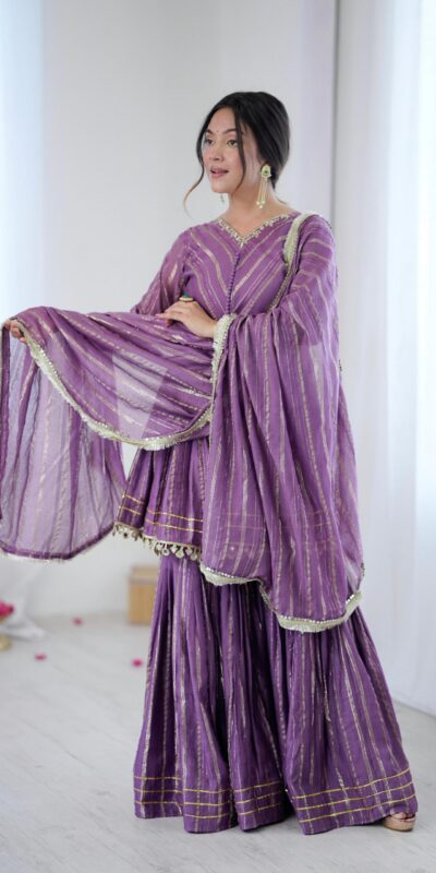 SRK 5300 Purple Mal Chanderi With Lace Work & Mirror Work Salwar Suit . Get it for ₹2099. Delivery 4-6 Working Days. Shop now. | Casual Suits, Jump Suits, Tops & Bottoms, Track Suits, Trendy Wear, Creative suits, Designer Suits, Palazzo Suits, Party Wear Suits, Patiala Suits, Salwar suit, Straight Suits