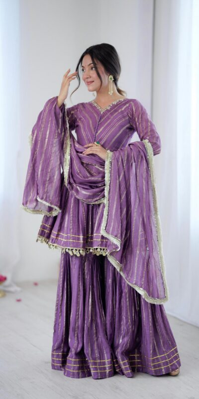 SRK 5300 Purple Mal Chanderi With Lace Work & Mirror Work Salwar Suit . Get it for ₹2099. Delivery 4-6 Working Days. Shop now. | Casual Suits, Jump Suits, Tops & Bottoms, Track Suits, Trendy Wear, Creative suits, Designer Suits, Palazzo Suits, Party Wear Suits, Patiala Suits, Salwar suit, Straight Suits