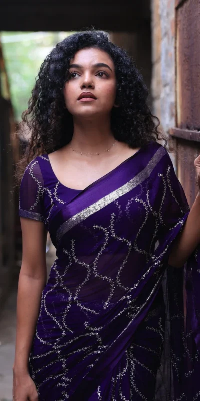 MS 505 Purple Viscose Satin Saree with Sequins Work & Embroidery Work. Special Price ₹1599. Delivery 4-6 Working Days. Shop now. | Creative Sarees, Bollywood Sarees, Designer Sarees, Embroidered Sarees, Ethnic Saree, Modern Digital sarees, Party Wear Sarees, Sarees