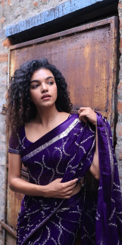 MS 505 Purple Viscose Satin Saree with Sequins Work & Embroidery Work. Special Price ₹1599. Delivery 4-6 Working Days. Shop now. | Creative Sarees, Bollywood Sarees, Designer Sarees, Embroidered Sarees, Ethnic Saree, Modern Digital sarees, Party Wear Sarees, Sarees