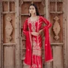 Red Chinon With Sequence Work Salwar Suit