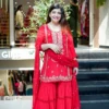 KD 1572 Red in Color Georgette Embroidery Work Salwar Suit . Introductory Price ₹2149. Delivery 4-6 Working Days. Shop now. | Casual Suits, Jump Suits, Creative suits, Designer Suits, Palazzo Suits, Party Wear Suits, Patiala Suits, Salwar suit, Straight Suits
