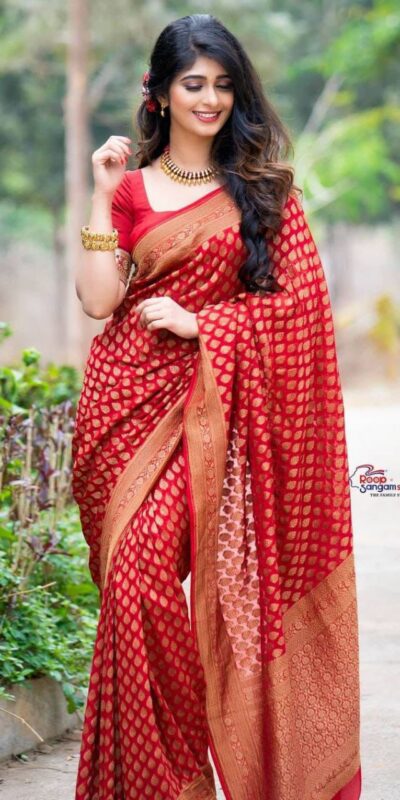 KPR 174 Red in Color Soft Lichi Silk Lace Work & Lace Border Saree . Special Price ₹1349. Delivery 4-6 Working Days. Shop now. | Creative Sarees, Bollywood Sarees, Designer Sarees, Embroidered Sarees, Ethnic Saree, Modern Digital sarees, Party Wear Sarees, Sarees