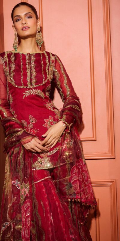 LG 2066 Red Soft Organza Salwar Suit with Embroidery Work & Mirror Work. Best Price ₹2499. Delivery 4-6 Working Days. Shop now. | Casual Suits, Jump Suits, Creative suits, Designer Suits, Palazzo Suits, Party Wear Suits, Patiala Suits, Salwar suit, Straight Suits