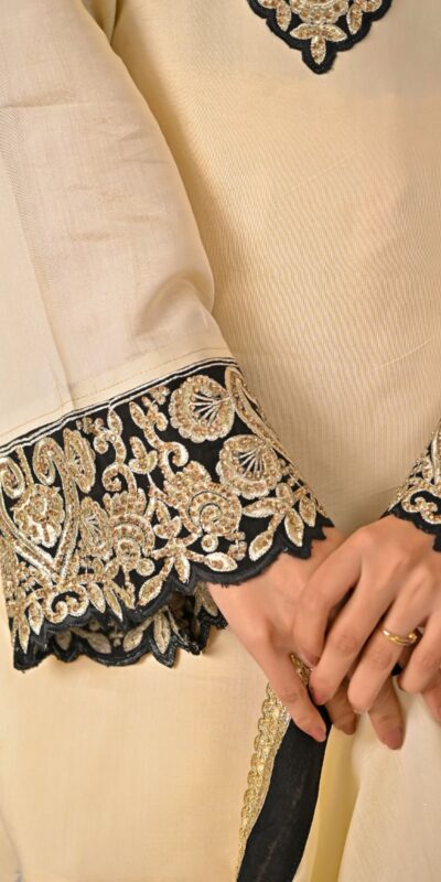 MD 3079 Cream Color Roman Silk Salwar Suit with Embroidery Work. Available at ₹2499 only. Delivery 4-6 Working Days. Shop now. | Casual Suits, Jump Suits, Creative suits, Designer Suits, Palazzo Suits, Party Wear Suits, Patiala Suits, Salwar suit, Straight Suits